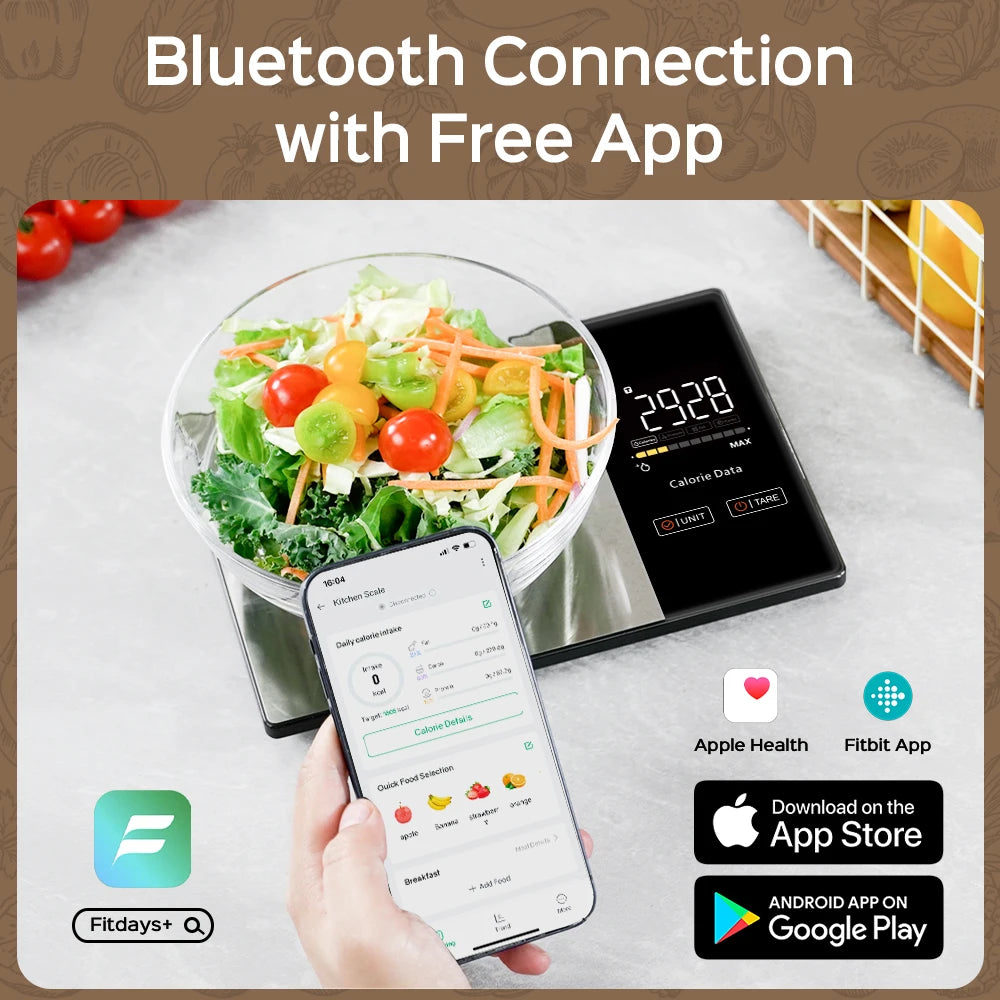 ZenGrounding™ Smart Kitchen Scale Food