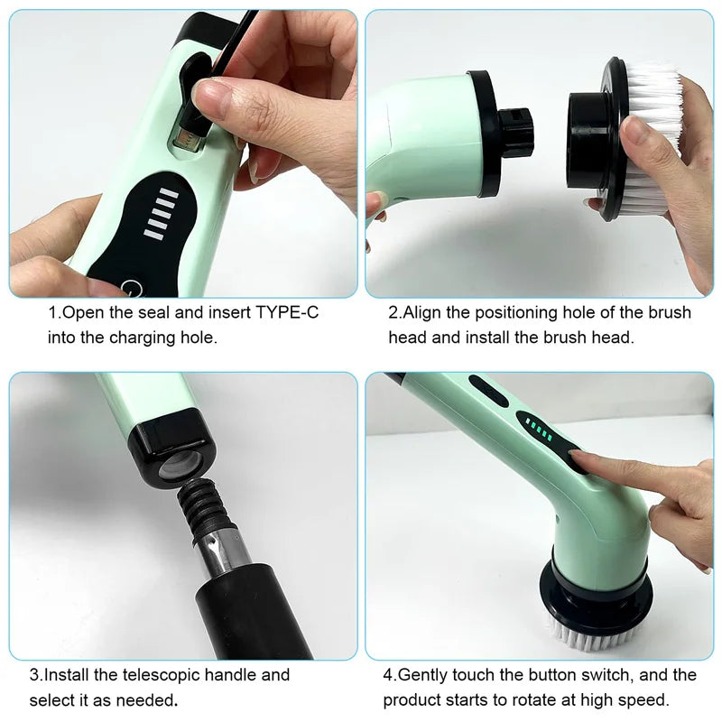 ZenGrounding™ Electric Cleaning Brush