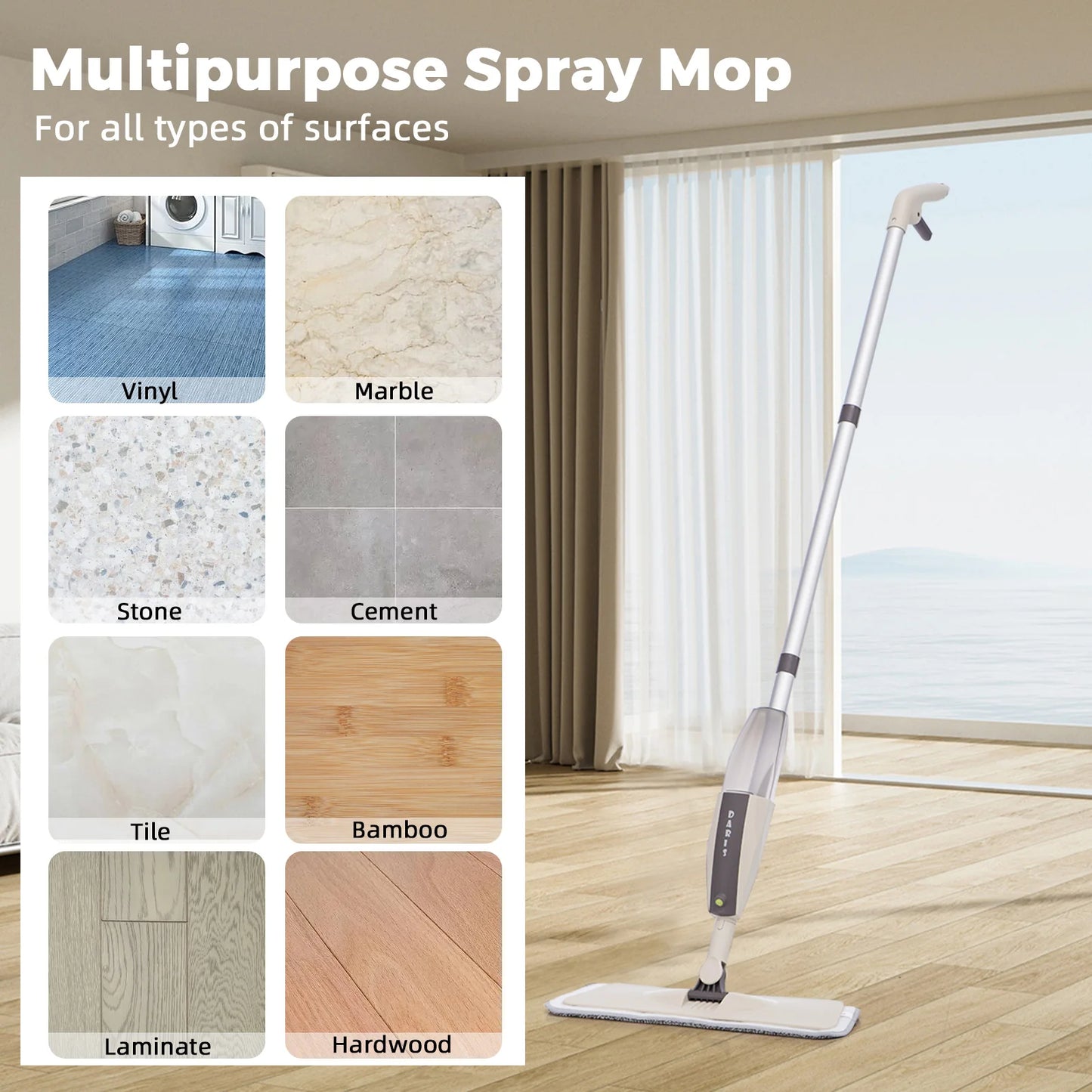 ZenGrounding™ Effortless Clean Vacuum Mop