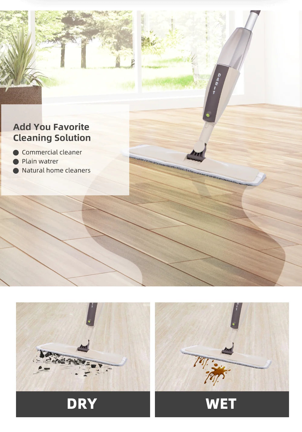 ZenGrounding™ Effortless Clean Vacuum Mop