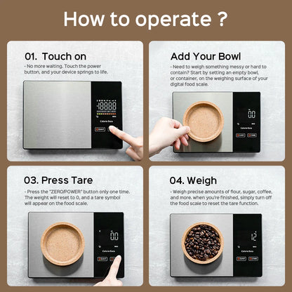 ZenGrounding™ Smart Kitchen Scale Food